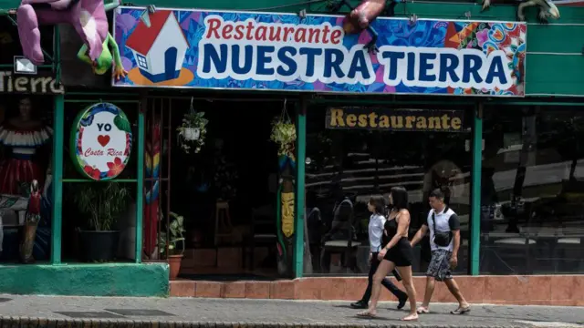 Restaurante em San José, capital da Costa Rica.
