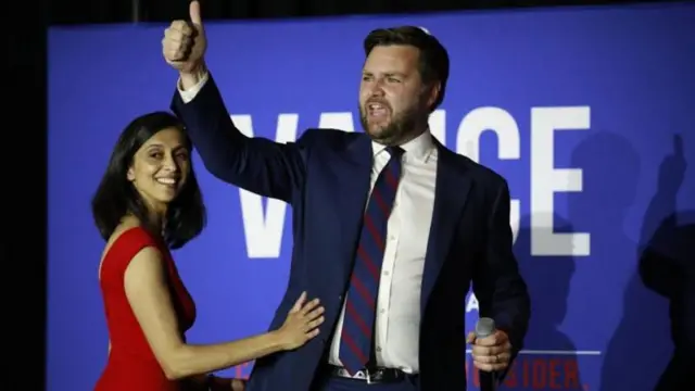 जेडी वेन्स आणि उषा वेन्स