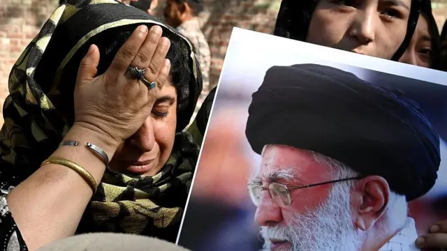 ইরানের সর্বোচ্চ নেতা আয়াতুল্লাহ আলী খামেনির মৃত্যুর পরে ভারতের দিল্লিতে শোক পালন এক নারীর