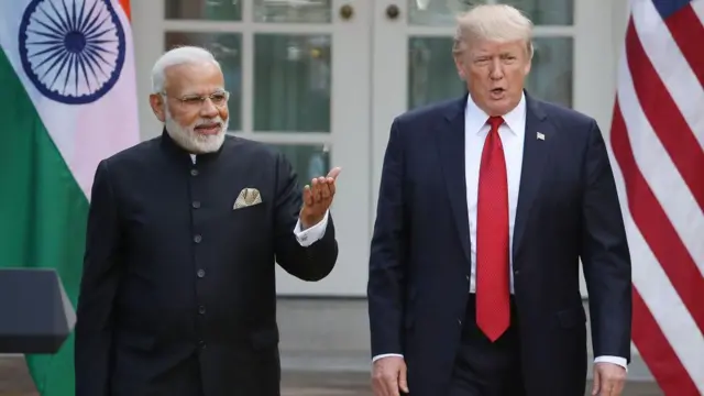नरेंद्र मोदी और डोनाल्ड ट्रंप 