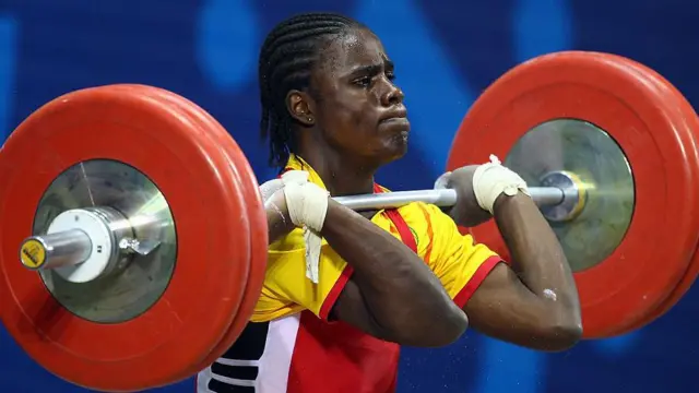 Madias Nzesso Ngake en compétition pour le Cameroun aux Jeux du Commonwealth de 2010
