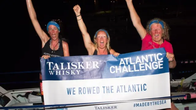 وصل الثلاثي إلى خط النهاية بعد 49 يوماً و ساعة و49 دقيقة وهن فخورات بانجازهن