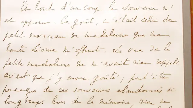 Manuscrito de Proust