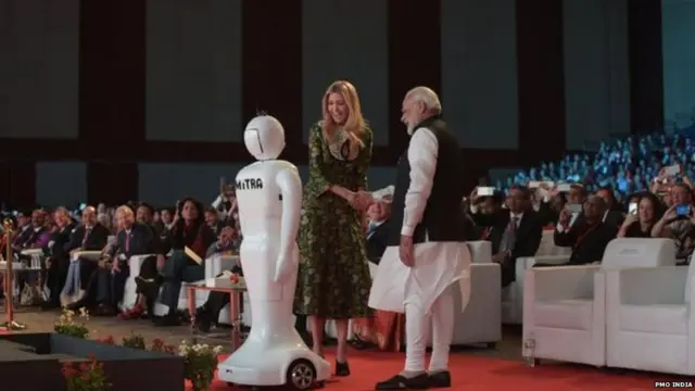 ਕੌਮਾਂਤਰੀ ਕਾਨਫ਼ਰੰਸ -2017 ਵਿੱਚ ਨਰਿੰਦਰ ਮੋਦੀ ਅਤੇ ਇਵਾਂਕਾ ਟਰੰਪ