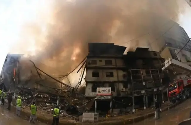 اتش‌سوزی در کراچی