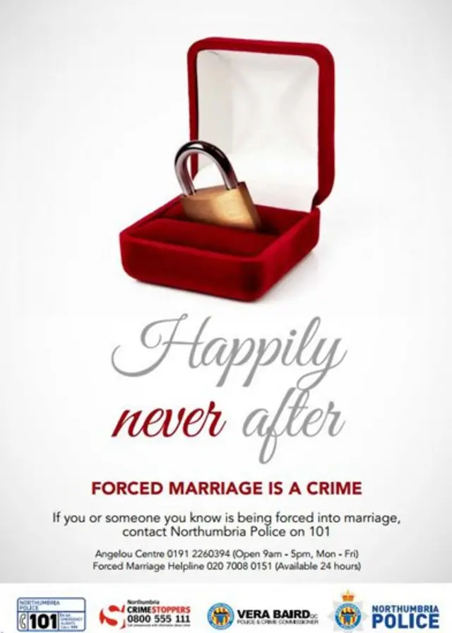 Cartel de la policía de Northumbria