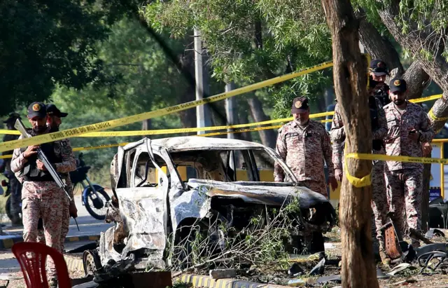 کراچی، حملہ، چینی