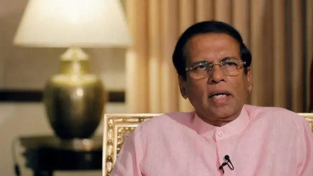 Presidente de Sri Lanka, Maithripala Sirisena.