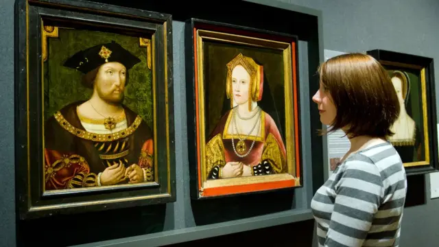 ภาพวาดเสมือนจริงของกษัตริย์เฮนรีที่ 8 และพระราชินีแคทเธอรีนแห่งอารากอน