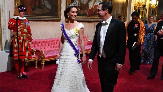 Công nương xứ Wales tại yến tiệc cấp nhà nước dành cho ông Trump vào năm 2019
