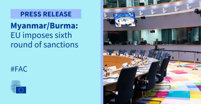 ရေတပ်ဗိုလ်ချုပ်ကြီးမိုးအောင် EU အရေးယူတာခံရပြီ