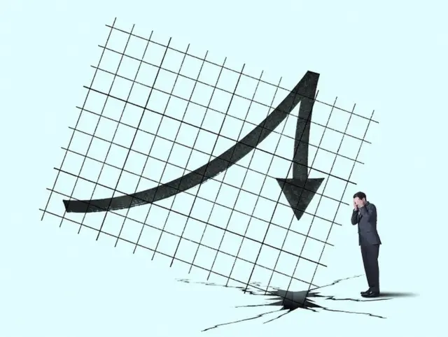 शेयर की गिरती क़ीमतें