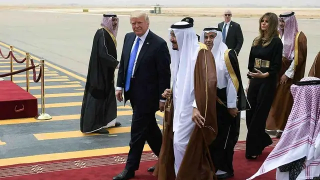 राष्ट्रपति डोनल्ड ट्रंप ने 2017 में पहली बार सऊदी अरब का दौरा किया था