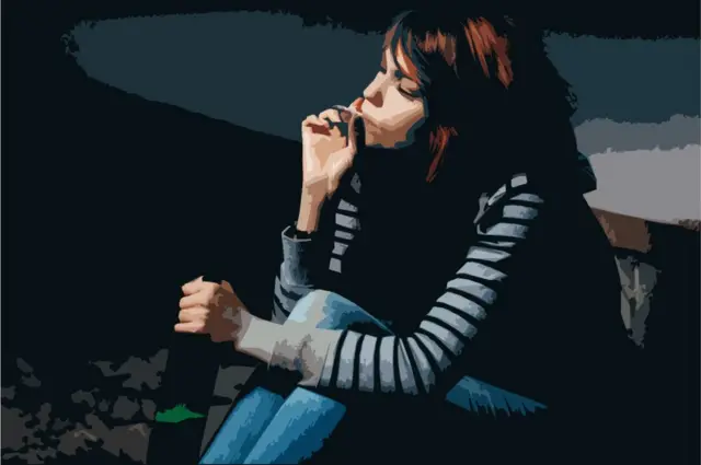 ਚਿੰਤਾ ਵਿੱਚ ਇੱਕ ਕੁੜੀ ਦੀ ਫਾਈਲ ਫੋਟੋ