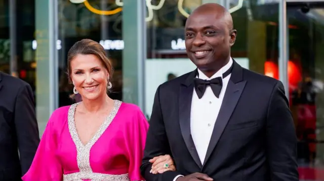 Norway Princess Martha Louise (L) and her American fiancé Durek Verrett for June 2022