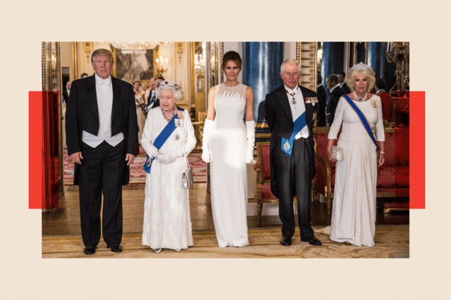 Tổng thống Trump (trong ảnh, ở chuyến thăm cấp nhà nước đầu tiên tới Anh) sẽ quay trở lại trong chuyến thăm cấp nhà nước thứ hai vào thứ Tư và thứ Năm tuần này.
