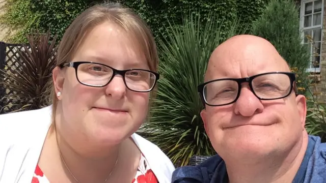 Hayley Masopn with her dad