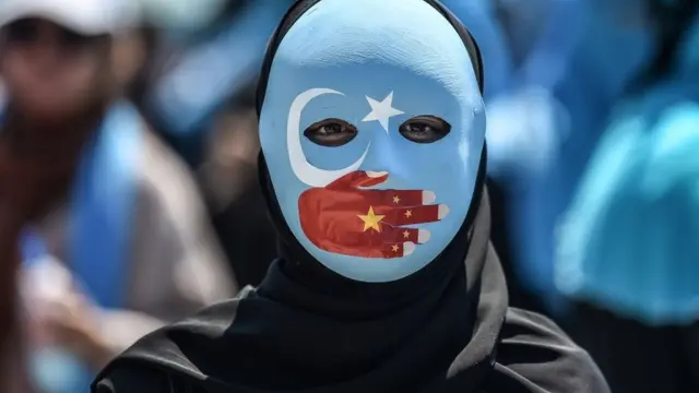 উইগুরদের মুক্তির দাবিতে তুরস্কে বিক্ষোভ।