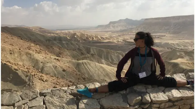إليانا تسلقت الجبال المحيطة بمدينة الخليل عام 2017