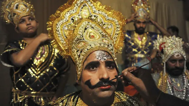 উত্তর ভারতে রামলীলা উৎসবের প্রস্তুতি। ফাইল ছবি