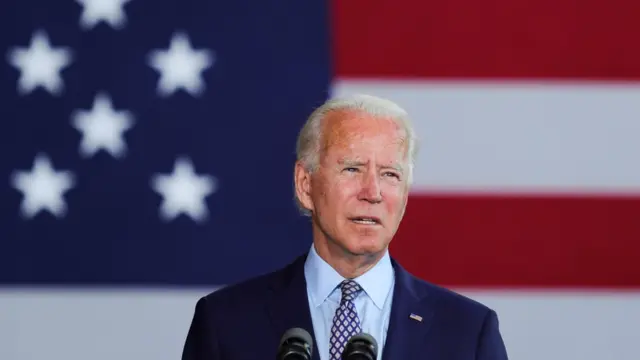 拜登在宾夕法尼亚州邓莫尔市一场竞选集会上演说（9/7/2020）