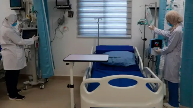 নাবলুসে ফিলিস্তিনিদের জন্য একটি কোভিড হাসপাতাল