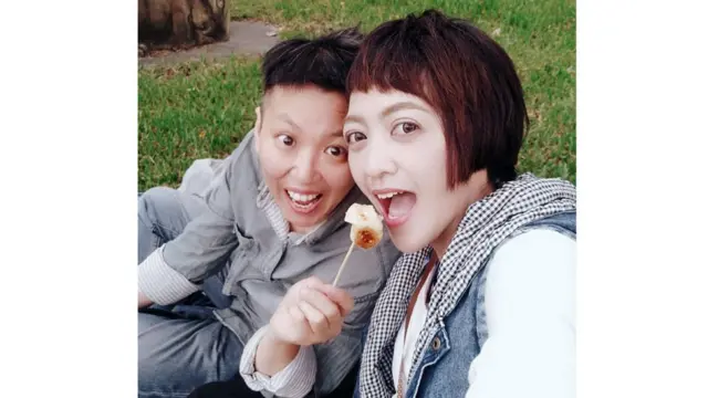 余心褕与黄睿恒交往近两年,表示等结婚这天等很久了。