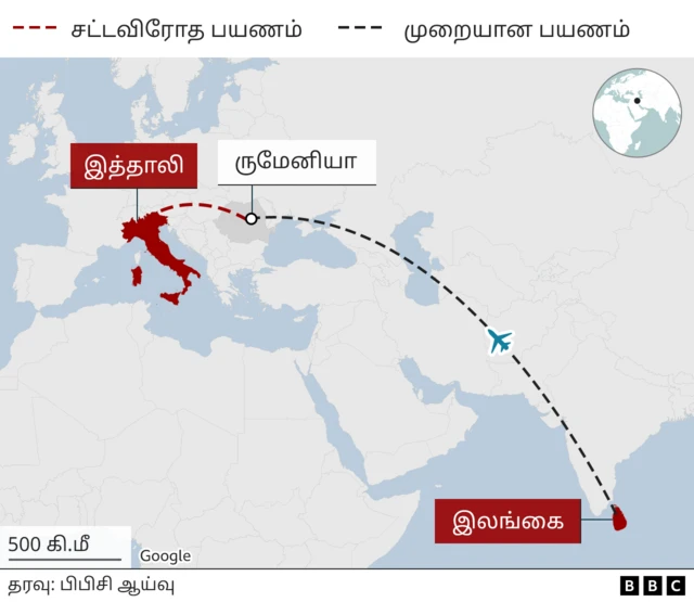 இலங்கை, அகதிகள், இந்தியா, இத்தாலி