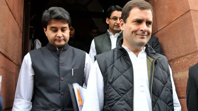 राहुल गांधी के साथ ज्योतिरादित्य सिंधिया