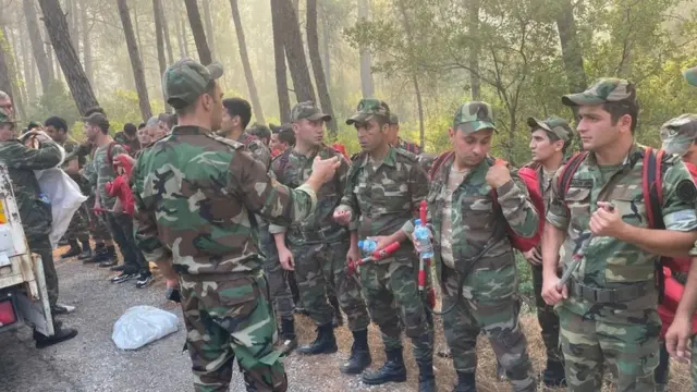 Azərbaycandan gələn yanğınsöndürənlər