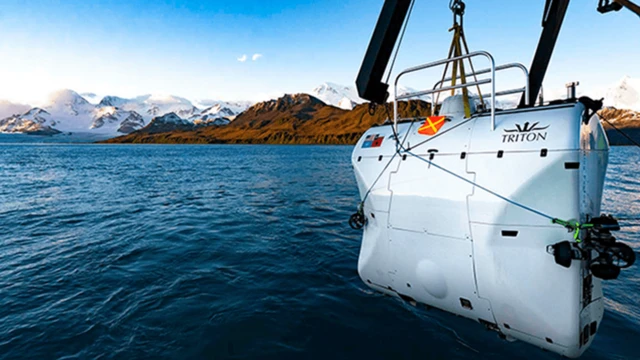 El submarino Tritón.