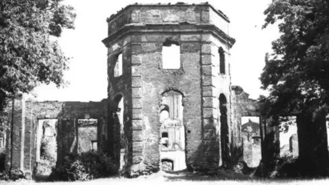 Руїни палацу. Вигляд ззовні 1933 рік