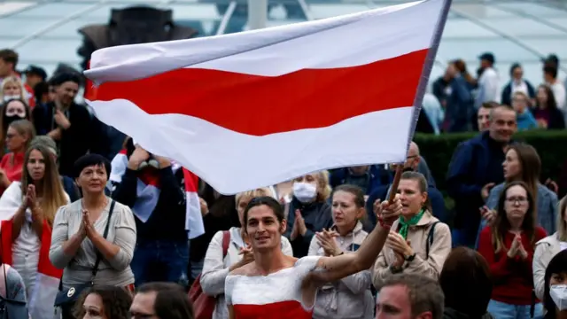 Демонстрация в Минске, август 2020 года