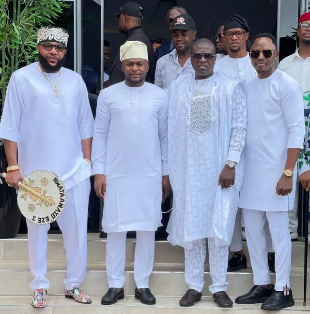 Obi Cubana Oba Anambra: Cubana Chief Priest oga mama burial fotos from Oba, Anambra State