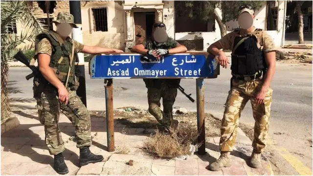 Wagner members in Syria