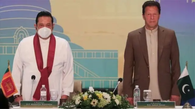 તાજેતરમાં પાકિસ્તાનના પ્રધાન મંત્રી ઇમરાન ખાને શ્રીલંકાની મુલાકાત લીધી હતી