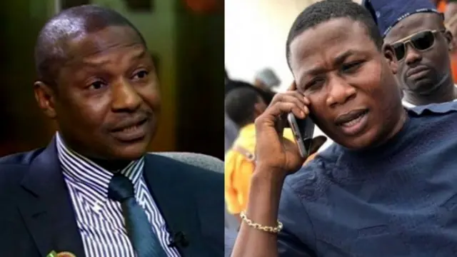 Abubakar Malami na Sunday Igboho