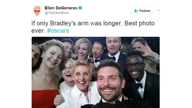 A selfie do Oscarcomo funciona o futebol virtual na bet3652014como funciona o futebol virtual na bet365Ellen DeGeneres