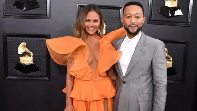 Chrissy Teigen and her husband John Legend