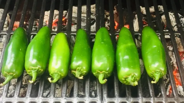 Chiles poblanos.