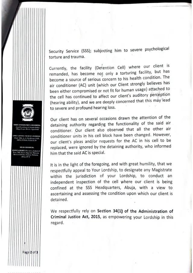 Akwụkwọ o degaara ụlọikpe Abuja