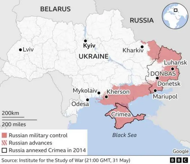 Aho ingabo z'Uburusiya zigenzura