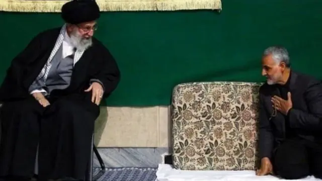 સુલેમાનીની તથા ઇરાનના ખુમેનેઈ