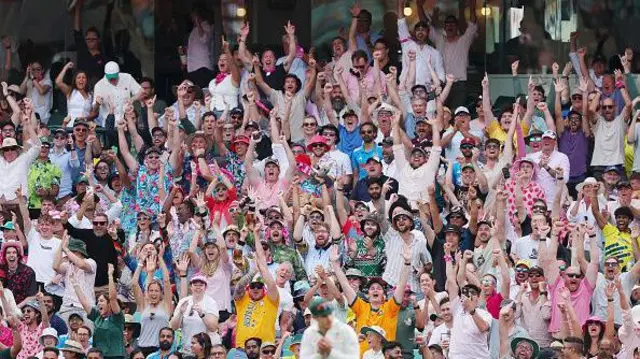 बॉर्डर गावस्कर ट्रॉफी देखने पहुंचे दर्शक