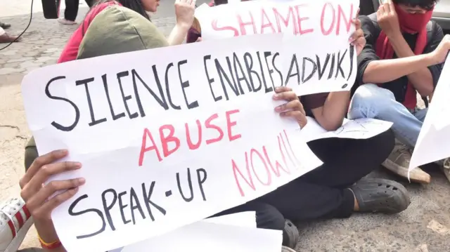 नेपाली छात्रों का विरोध प्रदर्शन