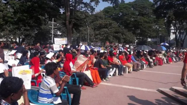 ঢাকাতে বিক্ষোভ