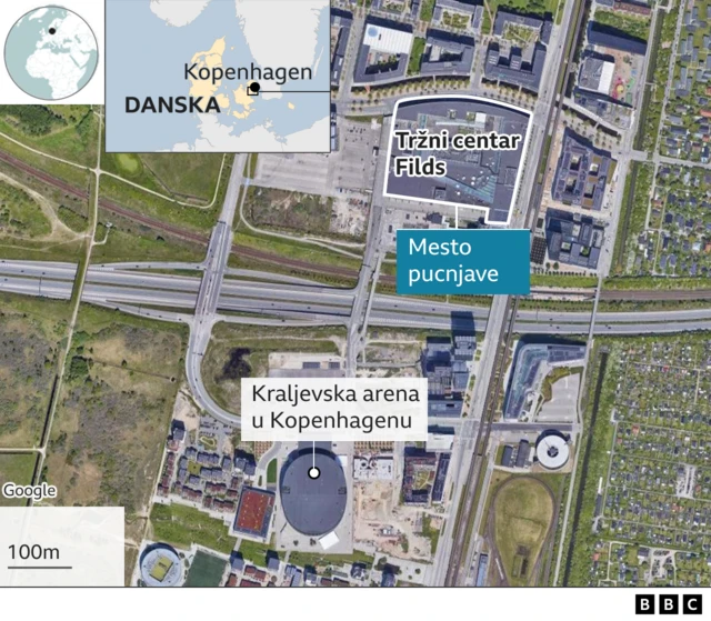 Mapa Kopenhagena