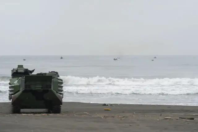 ताइवान की सेना का अभ्यास.