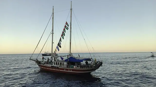 صورة من أسطول الصمود العالمي