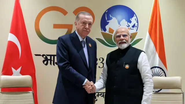 सितंबर 2023 में अर्दोआन और पीएम मोदी जी-20 सम्मेलन के दौरान